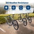 thumbnail image 6 of Heavy Duty Single-Sided Floor Bike Rack – Freestanding 12-Bike Storage Stand, 147" Grid Design Organizer for Garage, Indoor Storage, Events, Commercial Two-wheeler Parking, Grey 12-car single-sided, 6 of 7