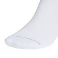 thumbnail image 4 of Women's adidas Cushioned 3-Stripe 3.0 High Quarter Socks 3-Pack Set Color: Light Beige Size: 5-10, 4 of 5