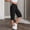 🔥 Black_New, variant on Gifts Dianli Casual Half Shorts Women's Solid Color Elastic Waist Back Panel Pocket Button Zipper Front Comfortable Five Quarter Casual Pants Workwear Half Shorts