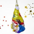 thumbnail image 4 of Painter Artist Gnome Glass Christmas Ornament, 4 of 7