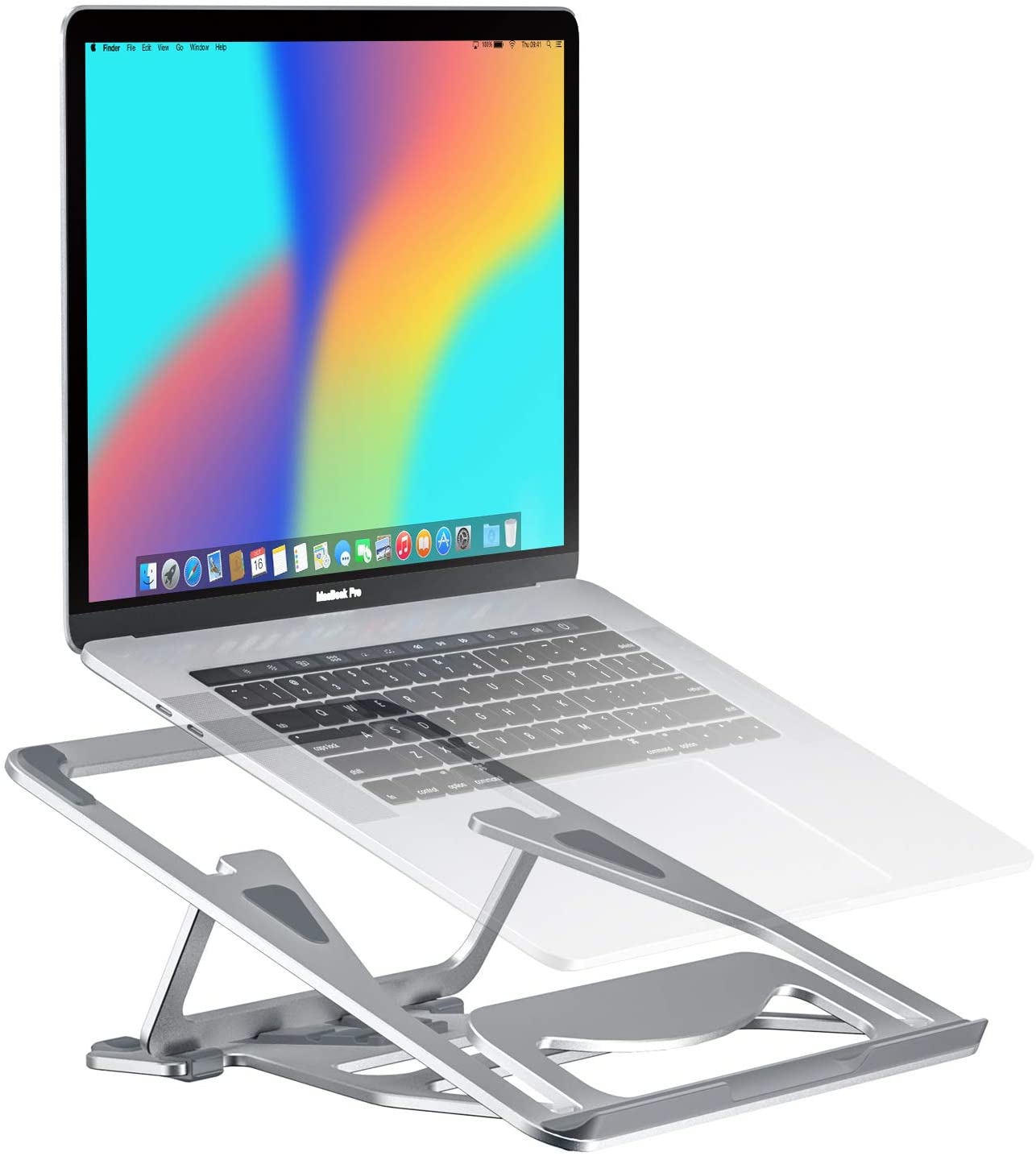 Bewahly Laptop Stand, Adjustable Laptop Stand, Portable Foldable Laptop Stand Aluminum Stand