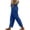Blue, variant on Women's High Waisted Jeans, Tapered Leg Stretchy Denim Pants with Elastic Drawstring Waist, Pull On Casual Straight Fit Jeans for Daily Wear Black S