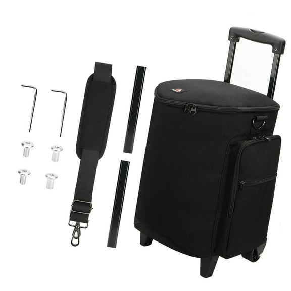 Rolling Speaker Bag Carrying Case for Speaker Storage Bag