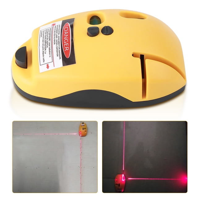 Garosa Infrared Laser Level, 2 Lines Vertical Horizontal Line Infrared Laser Level Right Angle Measuring Tool, Laser Leveling Tool