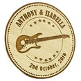 thumbnail image 3 of 50 Custom Engraved Wooden Magnets Rustic Wedding Save The Date Wood Magnets Persoanlized Gift, 3 of 3