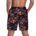 thumbnail image 4 of Uemuo Orchids Flowers Pattern Mens Swim Trunks Quick Dry Board Shorts with Mesh Lining, Stretch Beach Shorts Quick Dry No-Chafing Board Shorts-XX-Large, 4 of 9