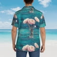 thumbnail image 6 of Xecao Flowers in Glass Vase print Hawaiian shirt - a stylish short-sleeve button-down for men, perfect for casual beach and tropical outings., 6 of 9