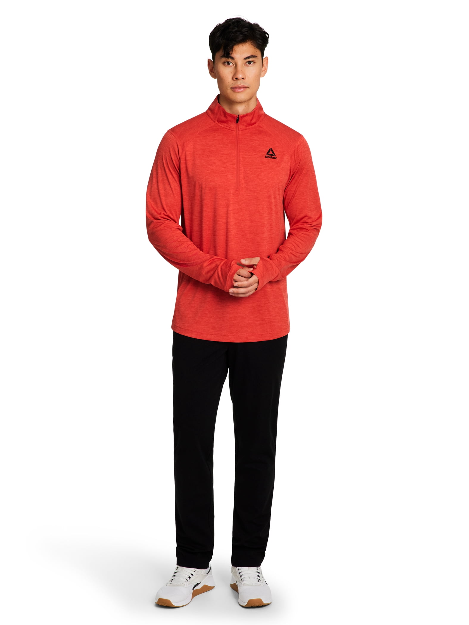 Reebok Men's and Big Men's Trail Quarter-Zip Active Pullover Shirt, Sizes XS-5XL