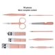 thumbnail image 2 of Manicure Set, Travel Mini Nail Clippers Kit Pedicure Care Tools, 10pcs Stainless Steel Grooming kit, 2 of 4