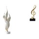 thumbnail image 1 of Figura decorativa Escultura de plumas Escultura de nota musical Figura de escritorio Material de resina Adecuado para regalar Decoración del hogar Mes, 1 of 8