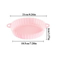 thumbnail image 3 of 1PC Air Fryer Silicone Pot Round Oven Baking Tray Grill Pan Accessories Reusable, 3 of 15