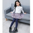 thumbnail image 5 of Bearichfupo Toddler Girls Pantskirt Footless Leggings With Plaid Skirt Kids Clothes Pants, Sizes 9-11 Years, 5 of 6