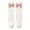 A-Pink128, variant on Dongfang Kids Socks Toddler Girls Plain Ribbed Heart Pattern Bowknot Trim Knee-High Socks Daily School Cute Soft Tall Socks