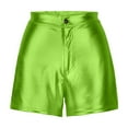 thumbnail image 2 of Shorts for Women Trendy,Women's Metallic Faux Leather Shorts High Waist Shiny Rave Short Hot Pants, 2 of 5