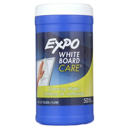 Expo Dry Erase Board Cleaning Wet Wipes, 50 Count, Dry Erase Board Surface Cleaners