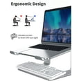 thumbnail image 3 of GFDYREE Soundance Aluminum Laptop Stand for Desk Compatible with Mac MacBook Pro Air Apple Notebook, Portable Holder Ergonomic Elevator Metal Riser for 10 to 15.6 inch PC Desktop Computer, L, 3 of 7
