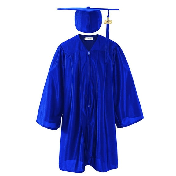 2DXuixsh Kids Graduation Dress Summer Graduation Gown Children's Dress for Kindergarten Primary Secondary School Students to Wear Doctor's At Graduation Blue 3-4 Years
