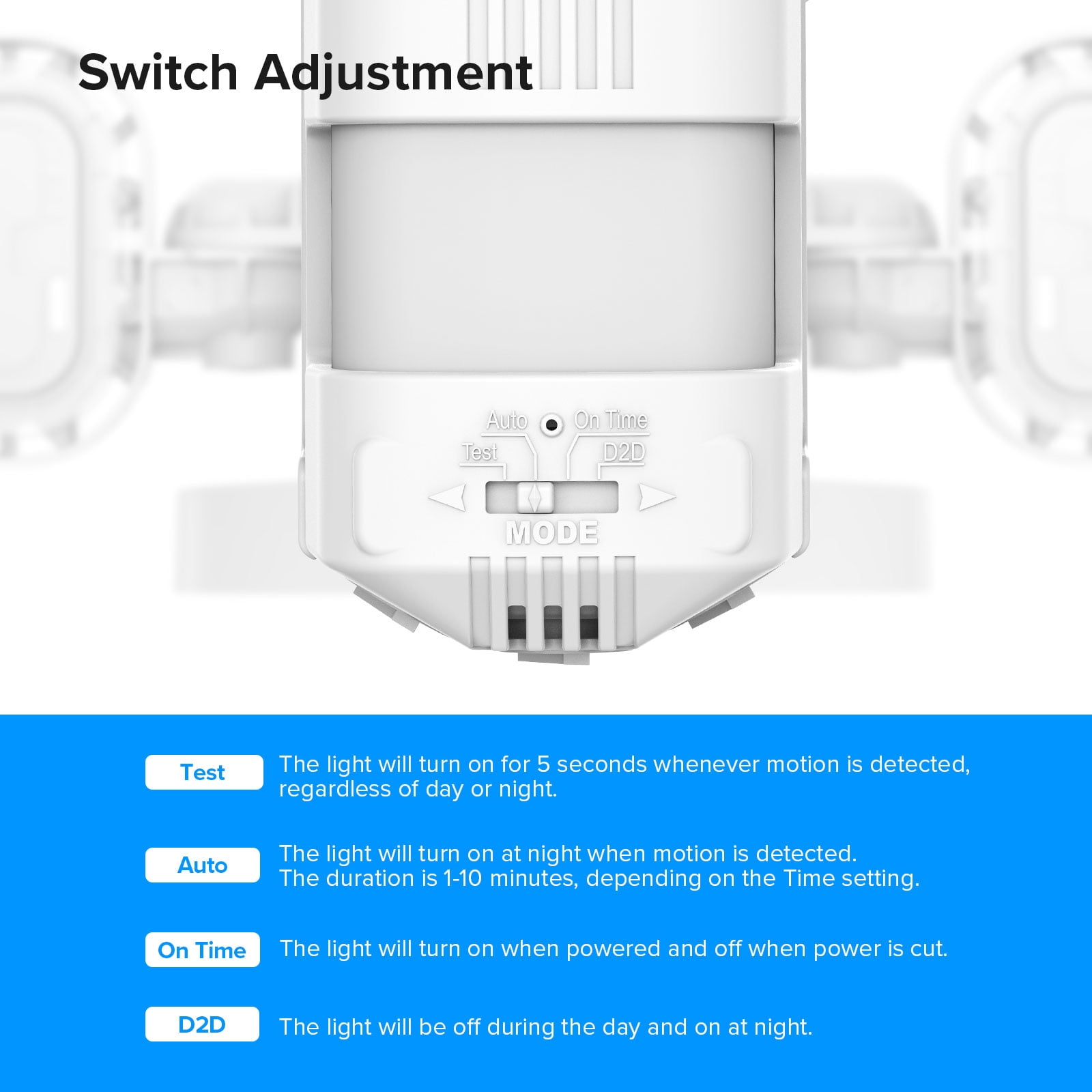 SANSI LED Outdoor Security Floodlight, Motion Sensor, 10000 Lumens, 5000K, IP65 Waterproof, Dusk to Dawn Lighting