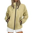 thumbnail image 1 of iHPH7 Manteau de Randonnée Femme Manteaux d'Automne Manteau de Pluie à Capuche Femme Veste Zippée Veste de Voyage Manteau de Pluie Léger Femme Manteau d'Extérieur Jaune TG, 1 of 9