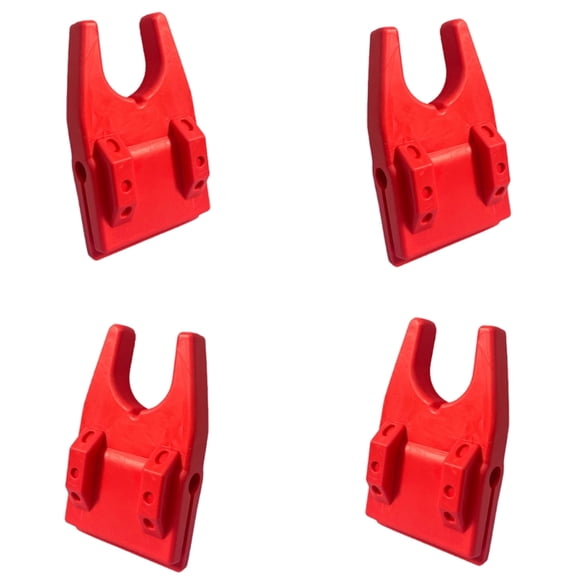 Set of 4 Fishing Rod Racks Stand Vessel Mount Holder Scratchproof Surfaces for Various Fishing Styles