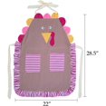 thumbnail image 3 of Thanksgiving Day Turkey Cooking Apron - Chef Dinner Aprons with Pockets for Adults Party Costume Accessories, 3 of 7