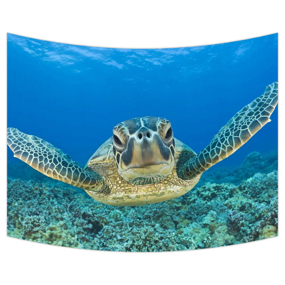 ZKGK Sea Turtle Painting Tapestry Wall Hanging Wall Decor Art for
