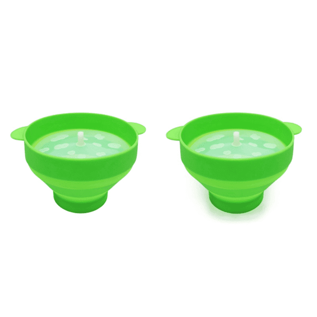 High Quality Microwave Popcorn Bowl Bucket Silicone DIY Popcorn Maker with Lid Chips Fruit Dish Kitchen Easy Tools B