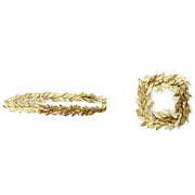 Gold Leaf Wreath and Garland Set