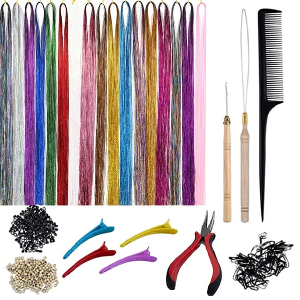 Extensiones de cabello Tinsel Yuyangstore de 94cm para peinado