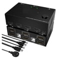 thumbnail image 1 of Interrupteur KVM 2en2 Double Moniteur Interrupteurs Contrôles 2 Ordinateurs Ou Moniteurs d'Ordinateur Portable Double Entrée Affichage, 1 of 7