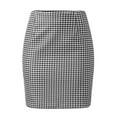 thumbnail image 6 of Golf Skirts for Women Sexy Slim Fit Plaid A Line High Waisted Houndstooth Print Black Summer Vacation Outfits Skirt XXL, 6 of 7