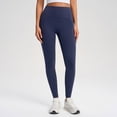 thumbnail image 2 of Women's High Waisted Yoga Pants with Pockets – Tummy Control Leggings for Running, Gym, Fitness & Casual Wear, Stretchy Workout Tights(Dark Blue,10), 2 of 9