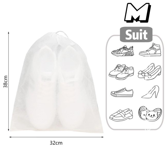 Fundas impermeables para zapatos de 15 piezas, bolsa de almacenamiento de zapatos reutilizable para armario, organizador de ropa con bolsillo de viaje no tejido, bolsa colgante clasificada