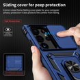 thumbnail image 3 of for Samsung Galaxy S23 Ultra Case with Camera Lens Cover,10 FT Military Grade Drop Protection, Magnetic Ring Holder Kickstand Protective Phone Case for Samsung Galaxy S23 Ultra, Navy Blue, 3 of 6