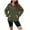 a-Army Green4213, variant on VNKIDY Women's Sweatshirt Casual Solid Color Loose Fit Half Zip Lapel Pullover Long Sleeve Athletic Sweatshirts For Outdoor Wear Soft Tops