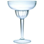 Chenco Inc. Edge 12 oz. Acrylic Margarita Glass (Set of 4) by Chenco Inc.