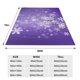thumbnail image 3 of Fotbe Snowfall Sky White Purple Manta de Franela Acolchonada con Estampado, Súper Suave y Esponjosa, Extra Grande para Sofá, Cama, Uso Todo el Año-60"x50", 3 of 7