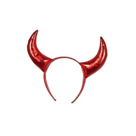 Club Pack of 12 Shiny Red Devil Horn Headband Costume Accessories 10