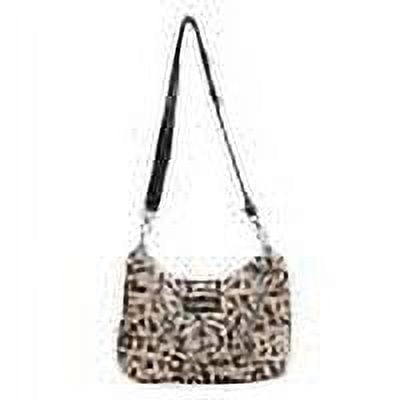 Women Leopard Print Shoulder Bag Winter Chain Plush Crossbody Bags (02)