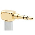 thumbnail image 6 of 3.5mm L Shape Jack Gold Plated 90 Degree Angle Audio Connector Audio Plug Silver,1 * gold pin silver plug,gold, 6 of 6