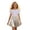 Silver, variant on WAYUTE Girls Satin Skater Skirt Elastic Waist Shiny Pleated Mini Skirt for Kids Back to School Performance Casual Outdoor,Gold,L