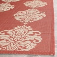 thumbnail image 4 of Safavieh Courtyard Jenny Medallion Indoor/Outdoor Area Rug, Red/Natural, 4' x 5'7", 4 of 9