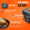 thumbnail image 6 of Camping Cookware Set Portable Outdoor Tableware Set Pot and Kettle, 6 of 17