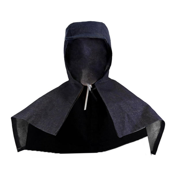 Gorra de soldador de mezclilla con cobertura de cuello y hombros para hombres y mujeres, cómoda Estilo B
