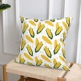 thumbnail image 6 of Throw Pillow Covers, Cute Corn Food Soft Square Pillow Cases with Invisible Zipper for Couch Bed Sofa, Farmhouse Fall Home Decor 16"x16", 6 of 7