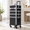 Black, variant on Black Rolling Makeup Case, Large 360° Wheel Professional Cosmetics Organizer