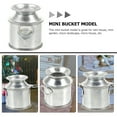 thumbnail image 5 of Guichaokj 2-Pack Mini Galvanized Metal Buckets for Dollhouse Decor, Small Tin Flower Pots for Crafts and Decorations, 5 of 6