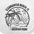 thumbnail image 4 of Inktastic Summer Vacation Mode Clearwater Beach Florida Boys or Girls Baby Bib, 4 of 4