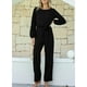 thumbnail image 4 of Mono Happy Sailed para mujer, casual, manga larga, negro, talla M, 4 of 7