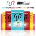thumbnail image 4 of Run Gum Variety Pack Energy Gum 50mg Caffeine Taurine & B-Vitamins per Piece, 10 Pieces (Pack of 5), 4 of 13